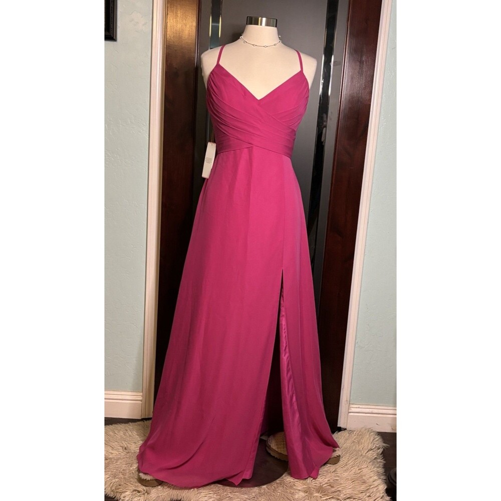 Beautiful JJ’s House Fuchsia Pink Formal Gown Prom Ball Gala Bridesmaid Size 12